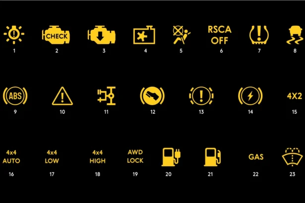 расшифровка обозначение значков на панели приборов