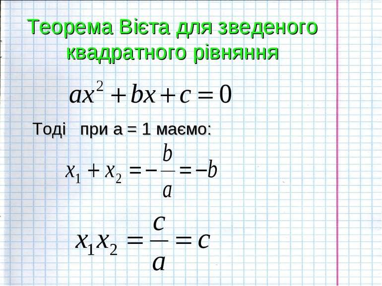 теорема вієта